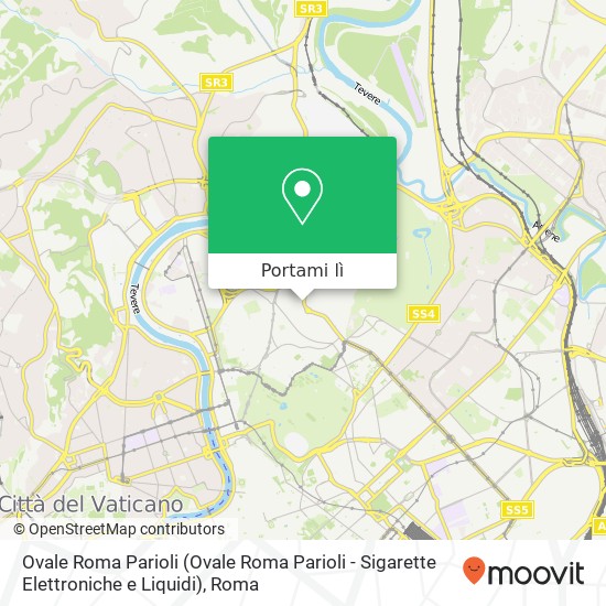 Mappa Ovale Roma Parioli (Ovale Roma Parioli - Sigarette Elettroniche e Liquidi)