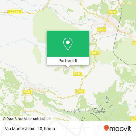 Mappa Via Monte Zebio, 20