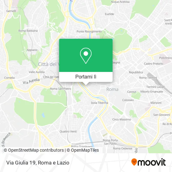Mappa Via Giulia  19