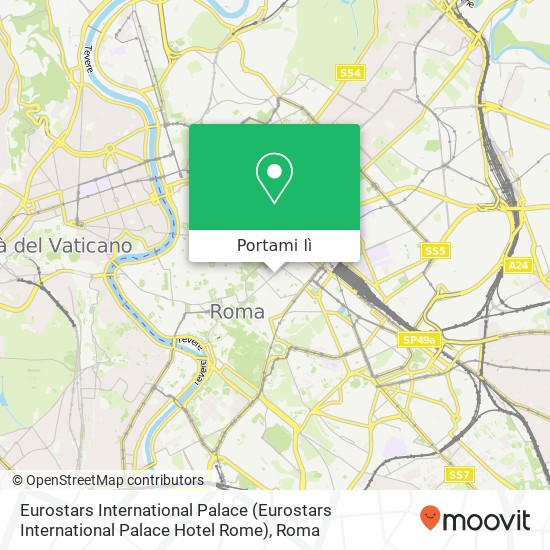 Mappa Eurostars International Palace (Eurostars International Palace Hotel Rome)