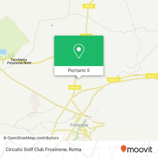 Mappa Circuito Golf Club Frosinone