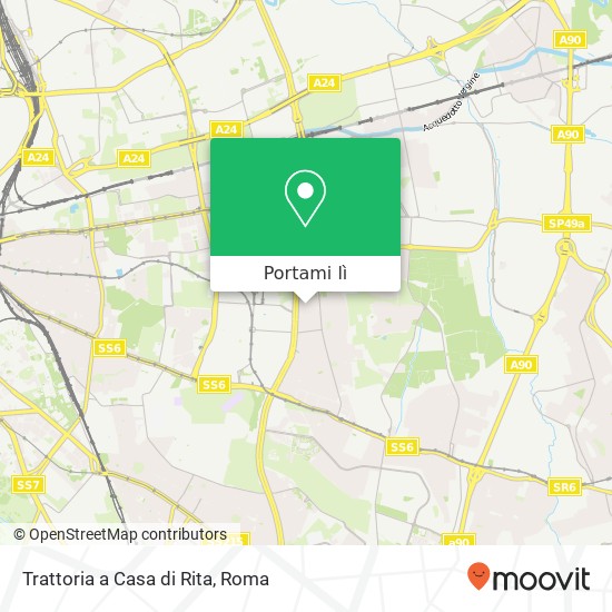 Mappa Trattoria a Casa di Rita