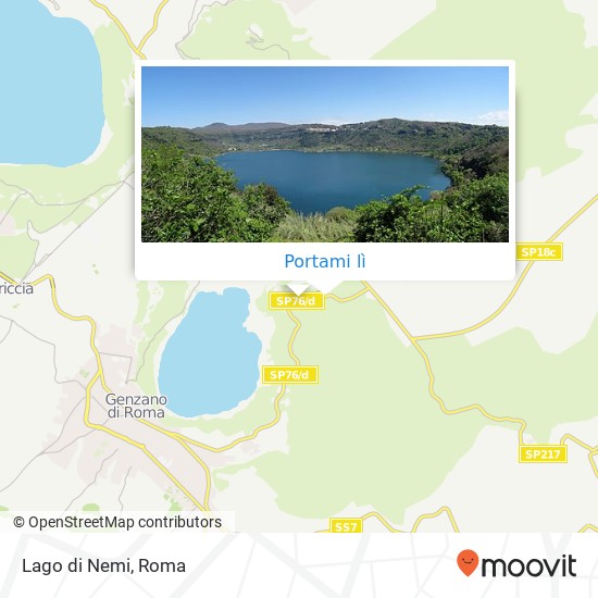 Mappa Lago di Nemi