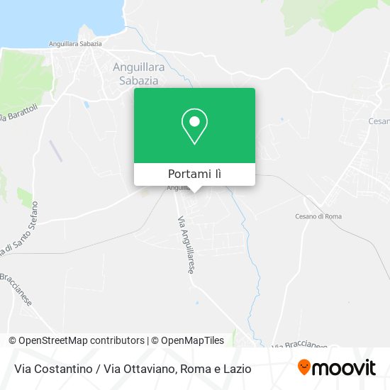 Mappa Via Costantino / Via Ottaviano