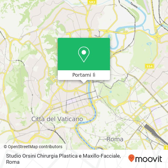 Mappa Studio Orsini Chirurgia Plastica e Maxillo-Facciale