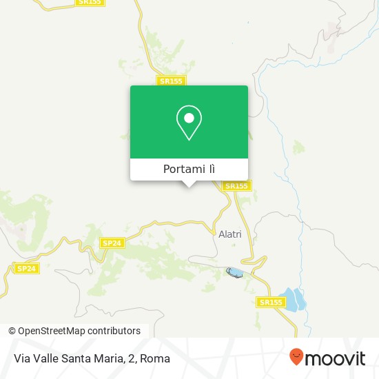 Mappa Via Valle Santa Maria, 2