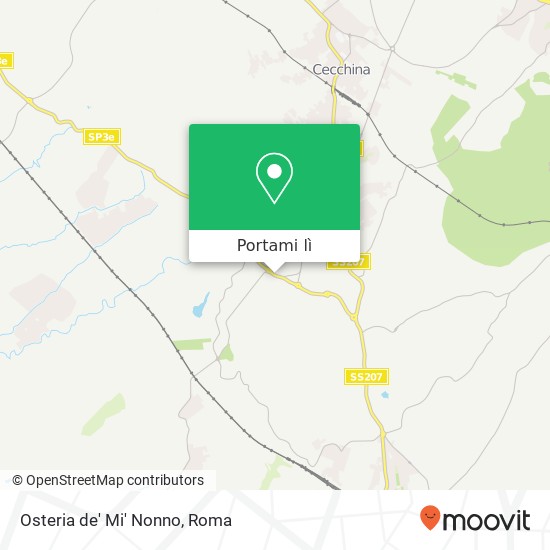 Mappa Osteria de' Mi' Nonno