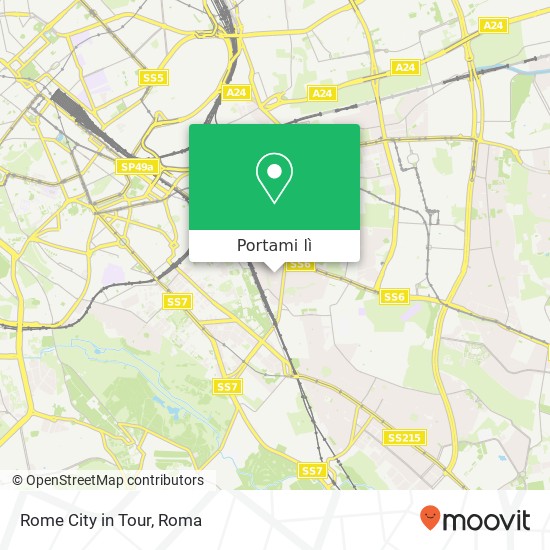 Mappa Rome City in Tour