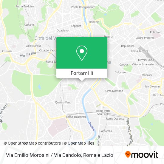 Mappa Via Emilio Morosini / Via Dandolo