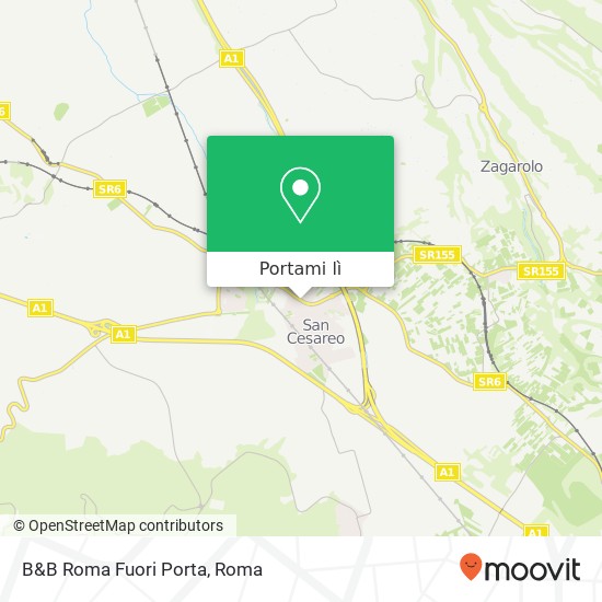 Mappa B&B Roma Fuori Porta