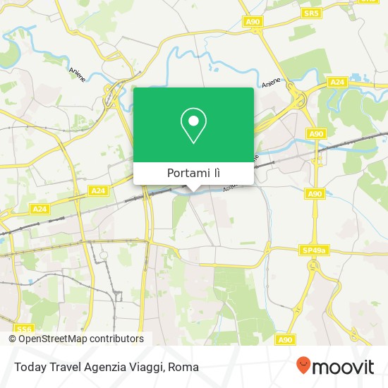 Mappa Today Travel Agenzia Viaggi