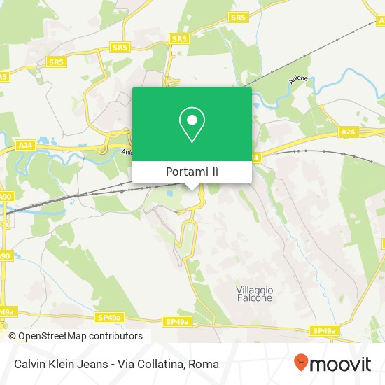 Mappa Calvin Klein Jeans - Via Collatina