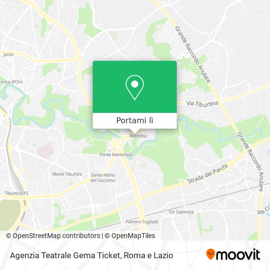 Mappa Agenzia Teatrale Gema Ticket