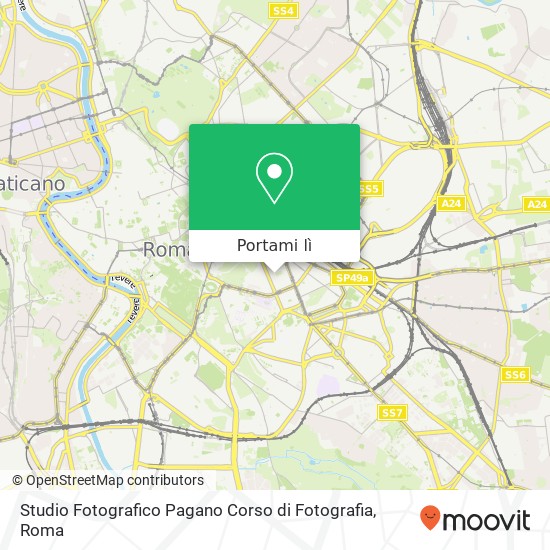 Mappa Studio Fotografico Pagano Corso di Fotografia