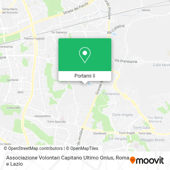 Mappa Associazione Volontari Capitano Ultimo Onlus