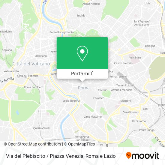 Mappa Via del Plebiscito / Piazza Venezia