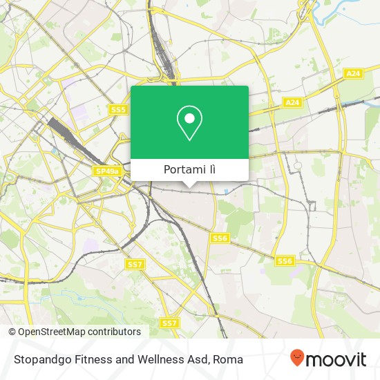 Mappa Stopandgo Fitness and Wellness Asd