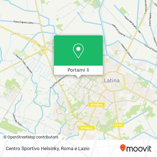 Mappa Centro Sportivo Helsinky