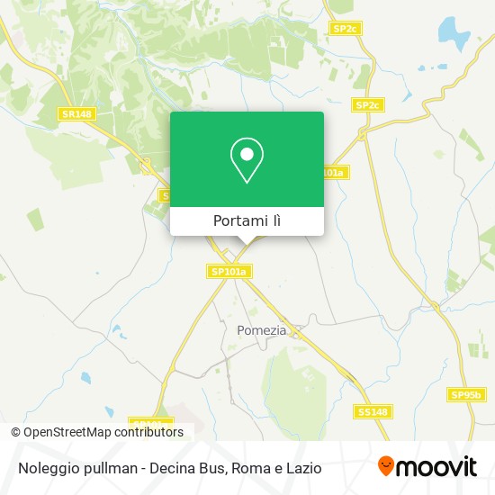 Mappa Noleggio pullman - Decina Bus