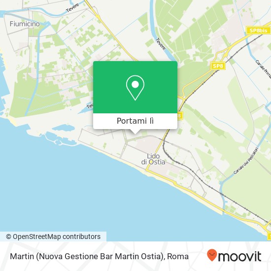 Mappa Martin (Nuova Gestione Bar Martin Ostia)