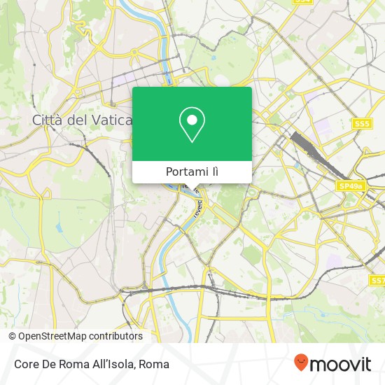 Mappa Core De Roma All’Isola