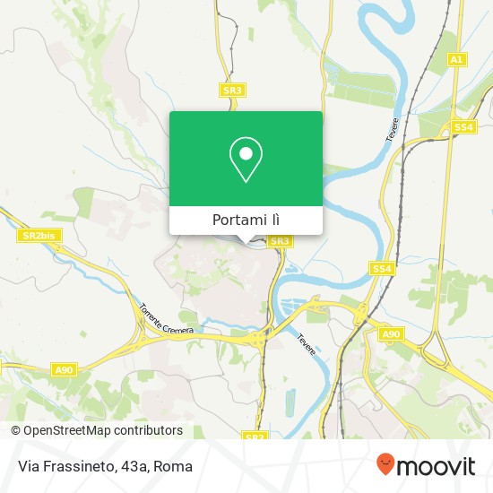 Mappa Via Frassineto, 43a