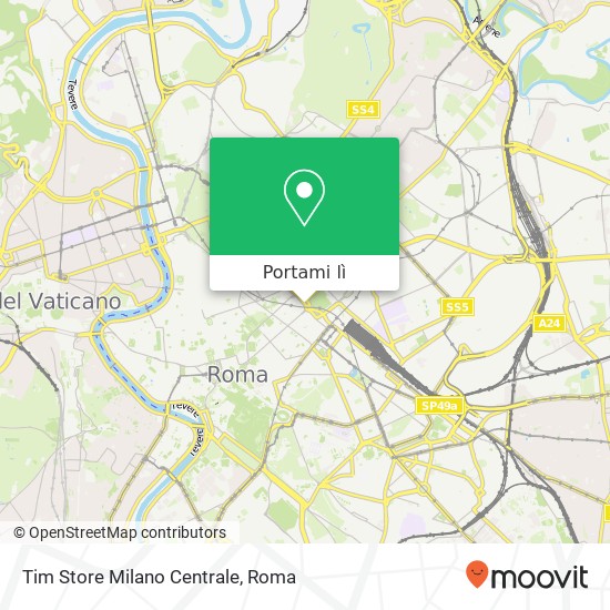 Mappa Tim Store Milano Centrale