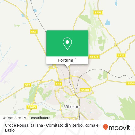 Mappa Croce Rossa Italiana - Comitato di Viterbo