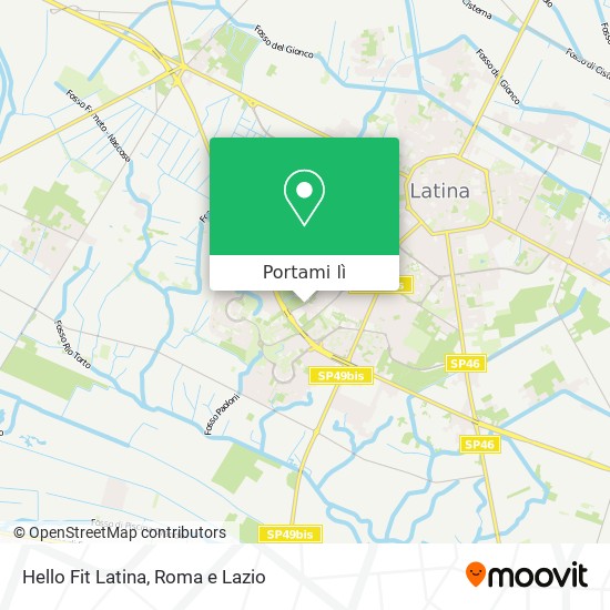 Mappa Hello Fit Latina