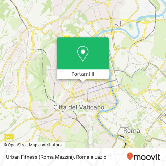 Mappa Urban Fitness (Roma Mazzini)