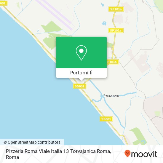 Mappa Pizzeria Roma Viale Italia 13 Torvajanica Roma