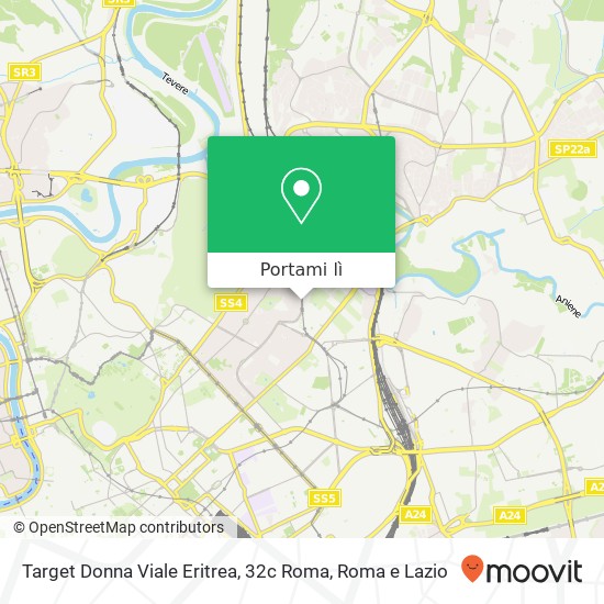 Mappa Target Donna Viale Eritrea, 32c Roma