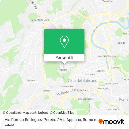 Mappa Via Romeo Rodriguez Pereira / Via Appiano