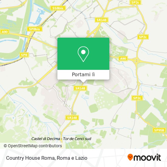 Mappa Country House Roma