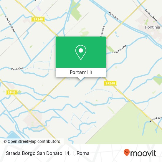 Mappa Strada Borgo San Donato 14, 1