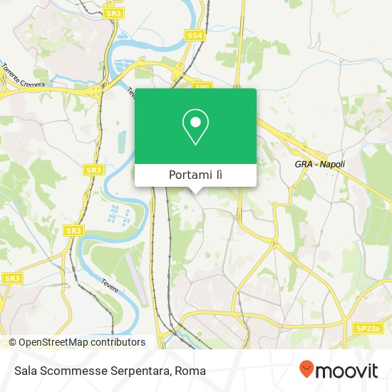 Mappa Sala Scommesse Serpentara