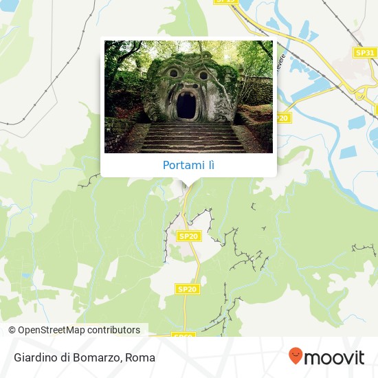 Mappa Giardino di Bomarzo