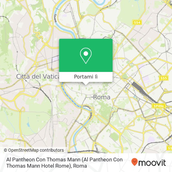 Mappa Al Pantheon Con Thomas Mann (Al Pantheon Con Thomas Mann Hotel Rome)