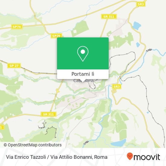 Mappa Via Enrico Tazzoli / Via Attilio Bonanni