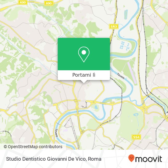 Mappa Studio Dentistico Giovanni De Vico