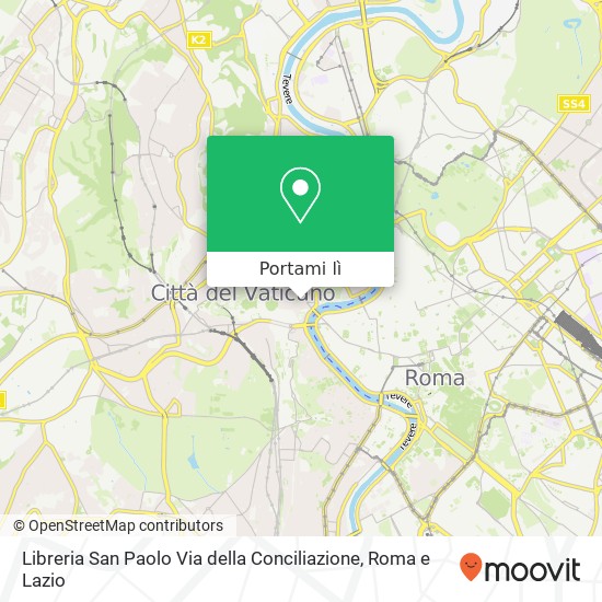 Mappa Libreria San Paolo Via della Conciliazione