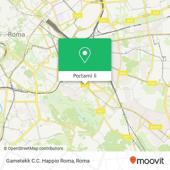 Mappa Gametekk C.C. Happio Roma