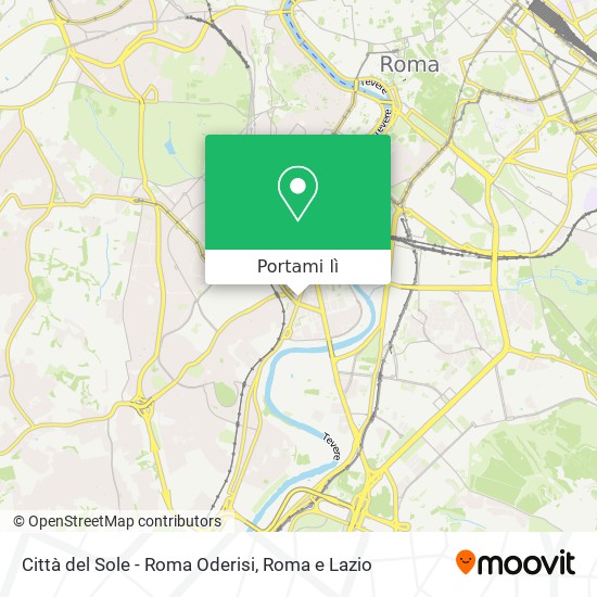 Mappa Città del Sole - Roma Oderisi