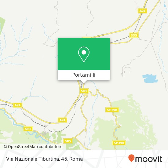 Mappa Via Nazionale Tiburtina, 45