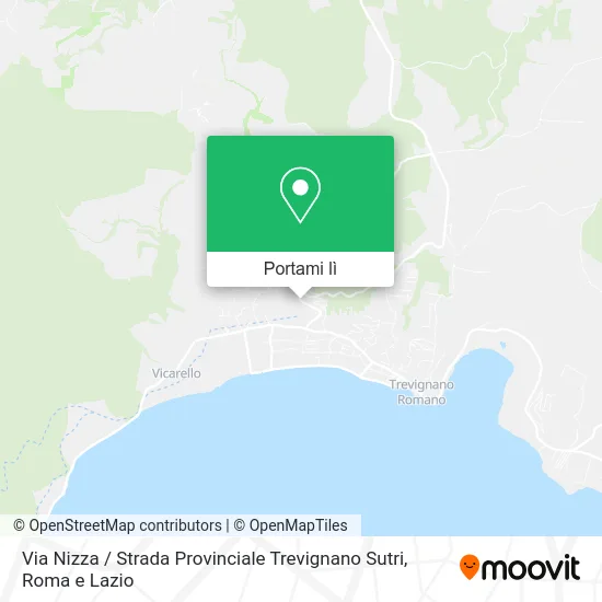 Mappa Via Nizza / Strada Provinciale Trevignano Sutri