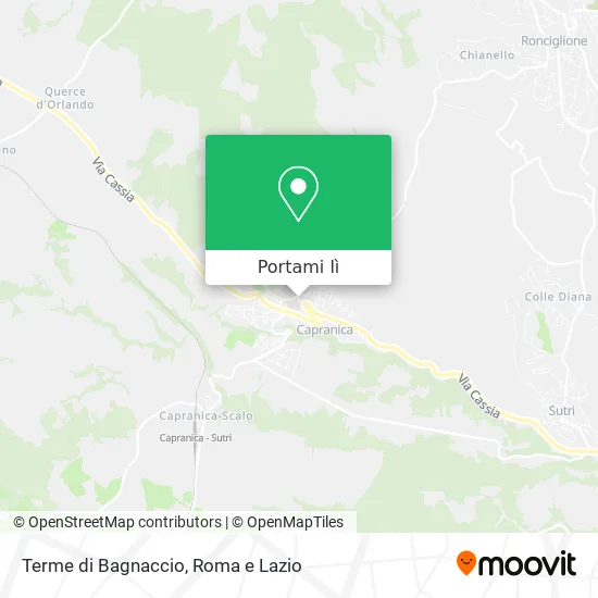Mappa Terme di Bagnaccio
