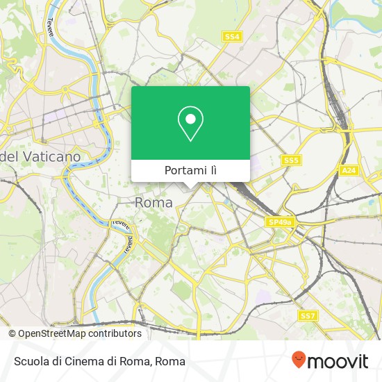 Mappa Scuola di Cinema di Roma