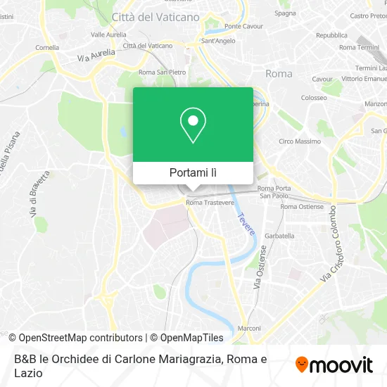 Mappa B&B le Orchidee di Carlone Mariagrazia