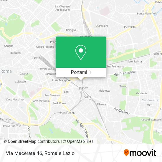 Mappa Via Macerata  46