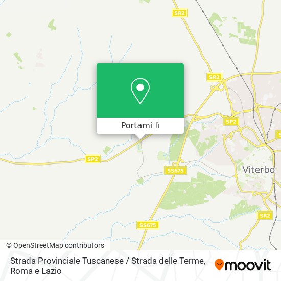 Mappa Strada Provinciale Tuscanese / Strada delle Terme